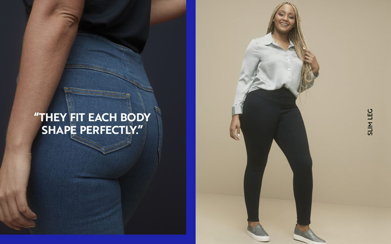 WonderFit Denim Jeans, Slimming Pants for Women