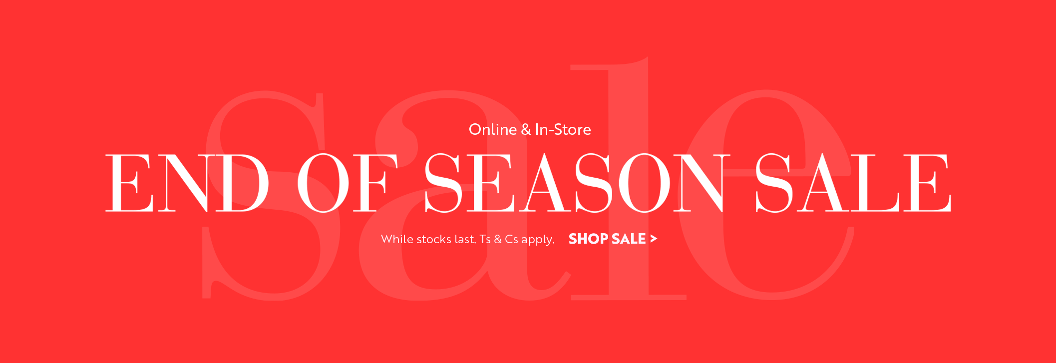End of Season SALE at Miladys