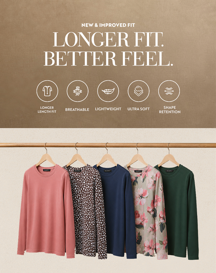 Longer Length Tees at Miladys